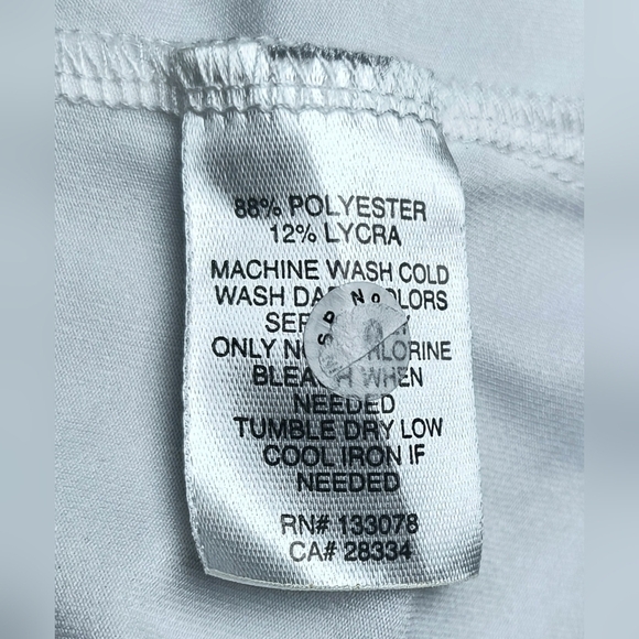 Lucky in Love White Long Mesh Sleeve SPF 50 Tennis Pickleball Dry Fit Top M - Picture 5 of 8